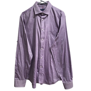 Men’s Purple Tommy Hilfiger Regular Fit, Stretch, Wrinkle Free Button Down, sz L